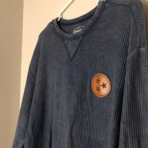 Navy Tennessee Ribbed Sweatshirt